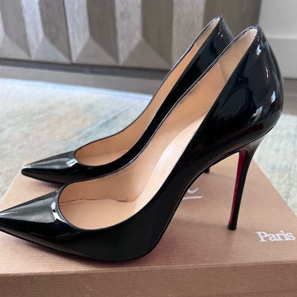 Christian Louboutin Décolleté 554 100 patent-leather pumps - Picture 6 of 7